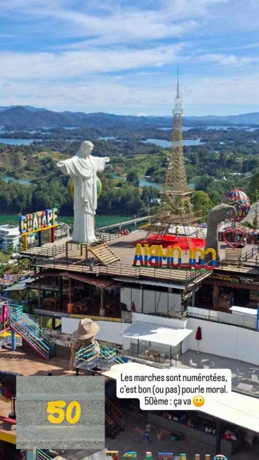 Le rocher d'El Peñol, Colombie