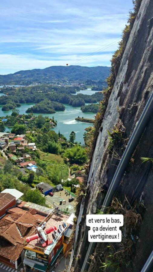 Le rocher d'El Peñol, Colombie