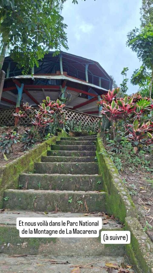 Parc de la Macarena, Colombie, J1, fleuve Guayaraba, débarcadère