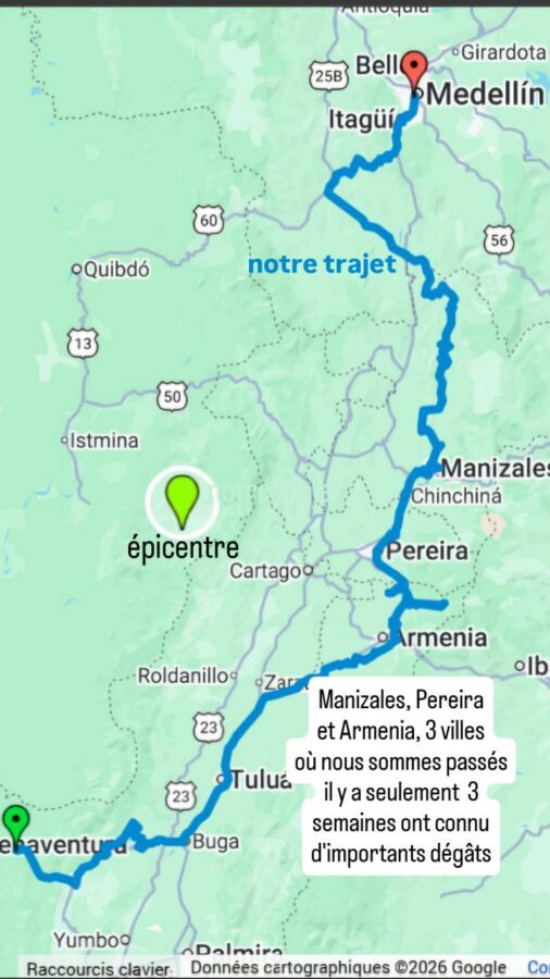 Bogotá, Colombie, séisme