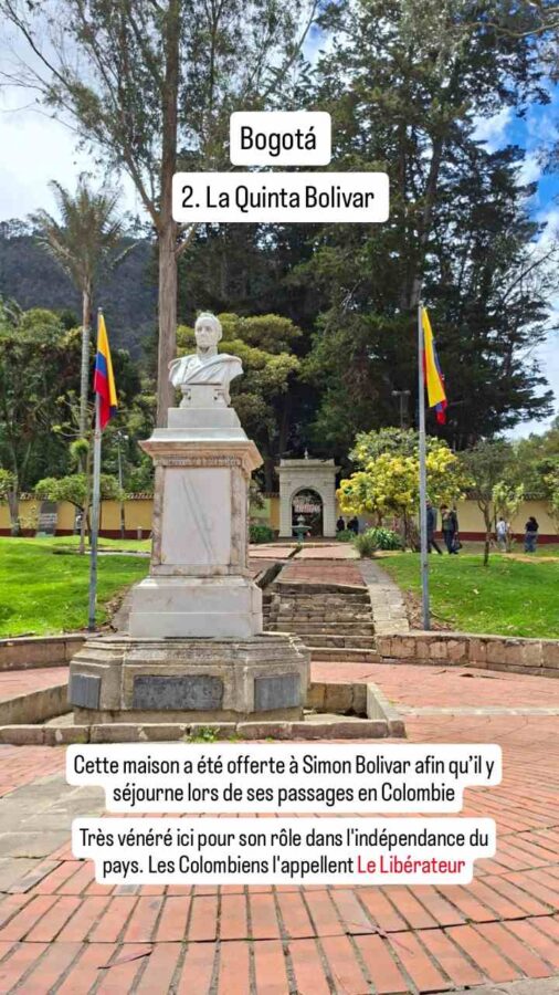 Bogotá, Colombie, la maison de Simon Bolivar