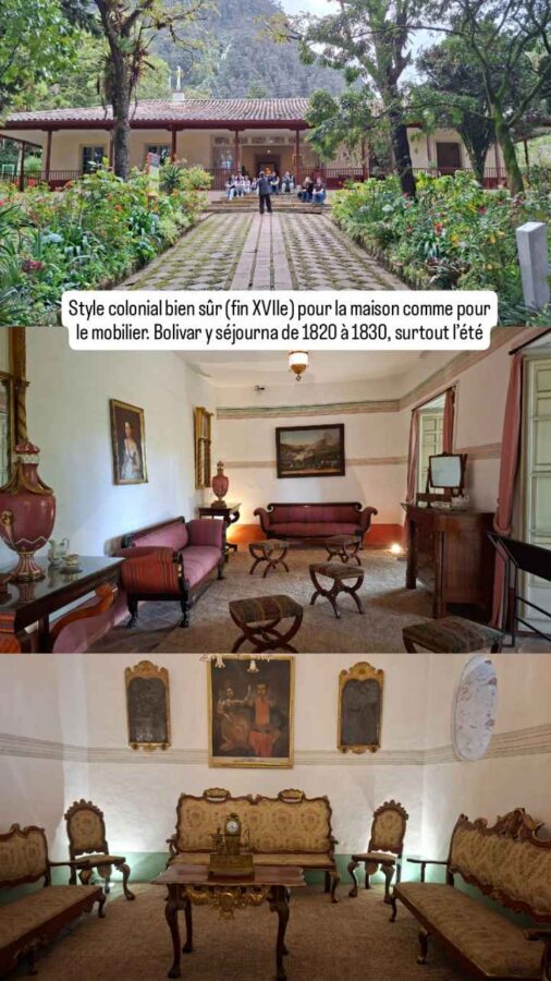 Bogotá, Colombie, la maison de Simon Bolivar