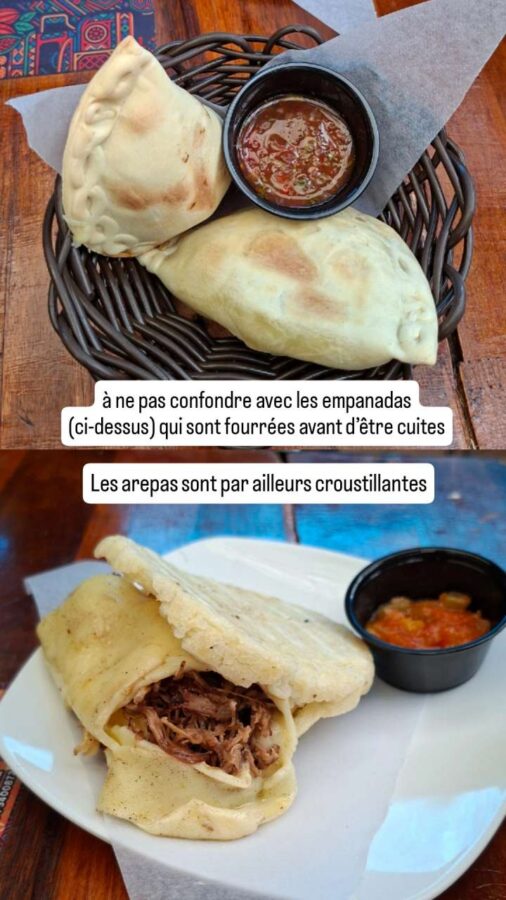 Bogotá, Colombie, restauration rapide, arepas et empanadas