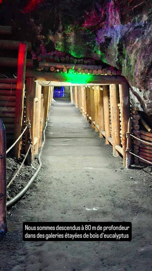 Mine de sel de Nemocón, Colombie,   galeries