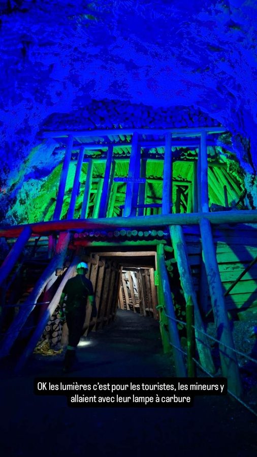 Mine de sel de Nemocón, Colombie,   galeries