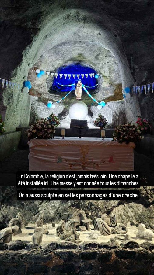 Mine de sel de Nemocón, Colombie,   chapelle
