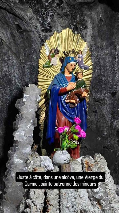 Mine de sel de Nemocón, Colombie,  Vierge du Carmel