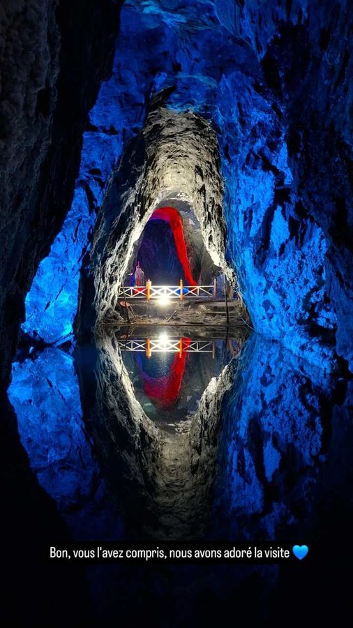 Mine de sel de Nemocón, Colombie,  effet miroir dans les galeries