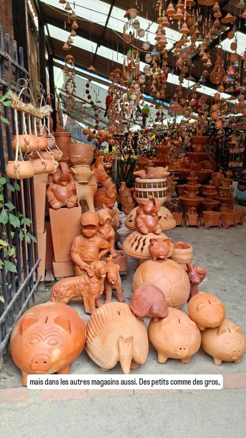 Ráquira, Colombie, les cochons tirelires