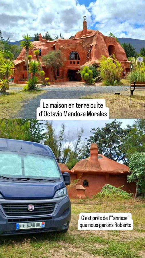 Maison en terre cuite d'Octavio Mendoza Morales, Villa de Leyva, Colombie