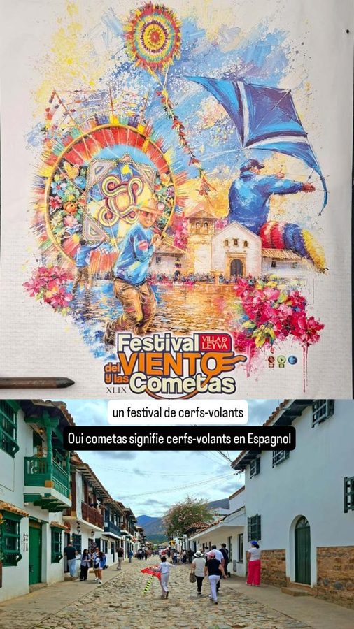 Villa de Leyva, Colombie, le festival de cerfs-volants