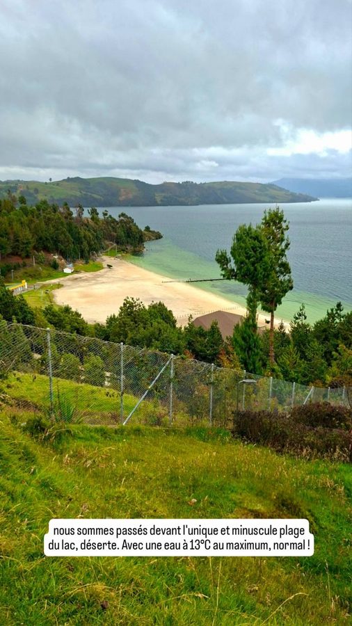 Lac de Tota, Colombie, playa blanca