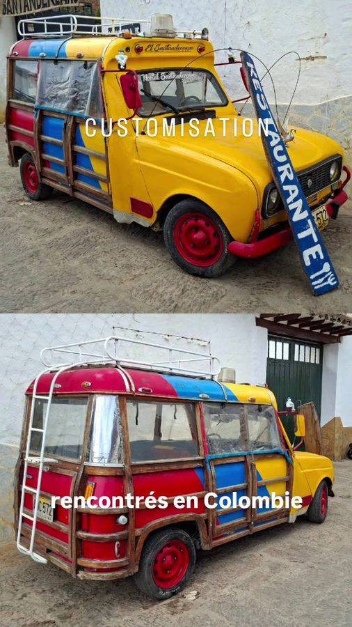 Customisation de véhicules colombiens, 4L Renault