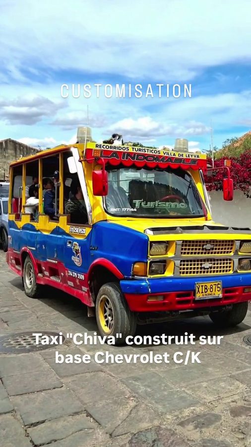 Customisation de véhicules colombiens, Taxi Chiva Chevrolet