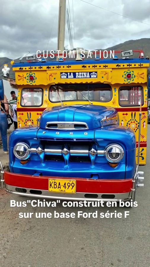 Customisation de véhicules colombiens, Bus Chiva sur base Ford F