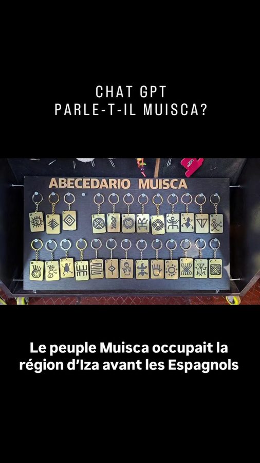 Chat GPT parle-t-il Muisca ? Copie d'écran de la discussion