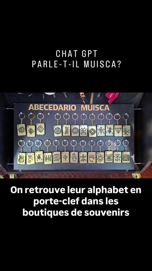 Chat GPT parle-t-il Muisca ? Copie d'écran de la discussion