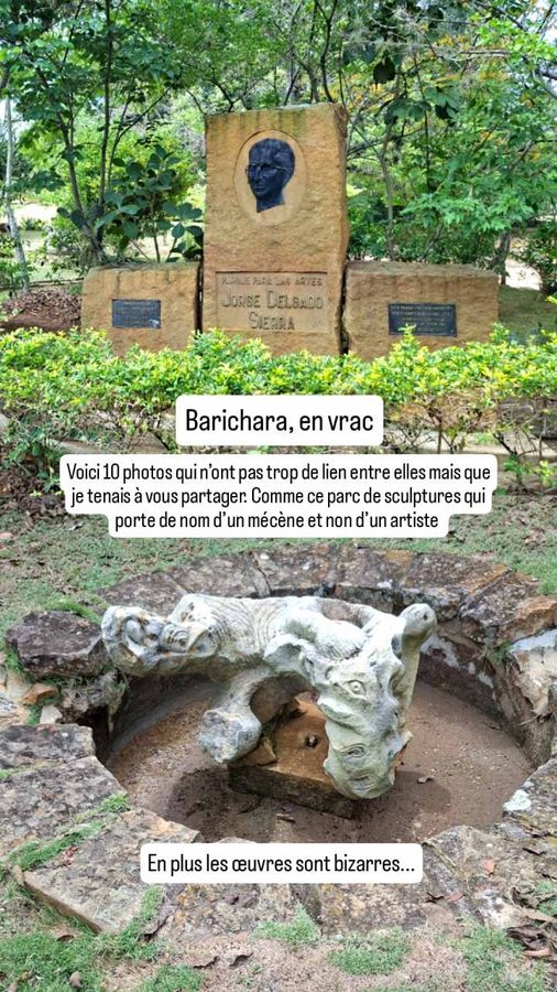 Barichara, Colombie : parc de sculptures