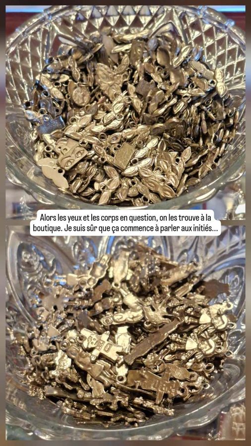 Guane, Colombie, l'église, ex-voto, yeux et corps
