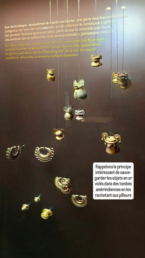 Santa Marta, Colombie : musée de l'or Tayrona
