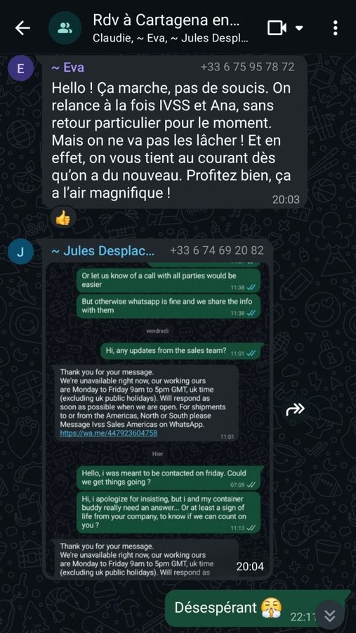 Il est difficile de joindre IVSS