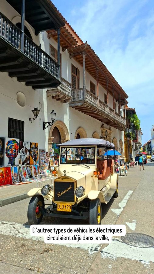électrification des calèches, Carthagène, Colombie