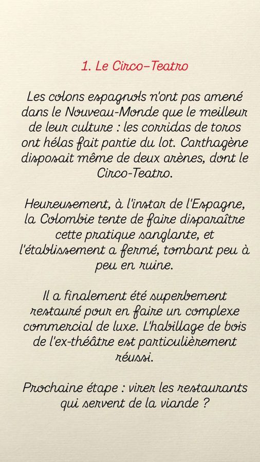 Carthagène, de tout un peu : le Circo-Teatro