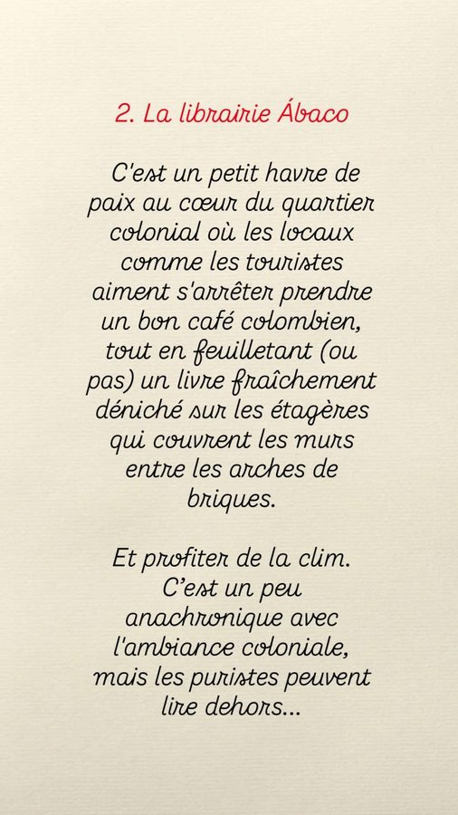 Carthagène, de tout un peu : la librairie Abaco