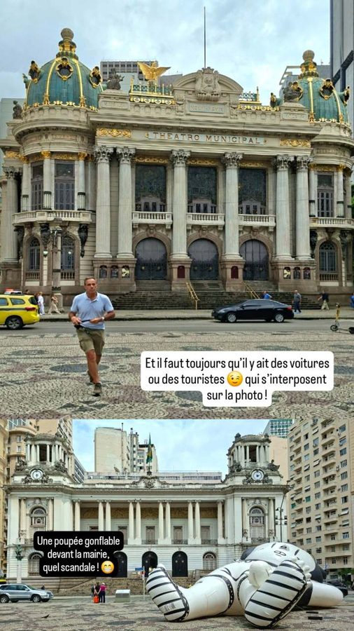 Rare belle architecture de Rio de Janeiro : le théâtre national et la mairie