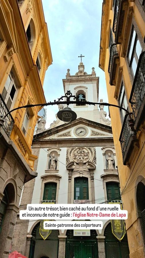 Rare belle architecture de Rio de Janeiro : l'église Notre-Dame de Lapa