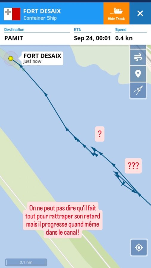 Point shipping : Le porte-conteneurs Fort Desaix s'engage enfin dans le canal de Panama