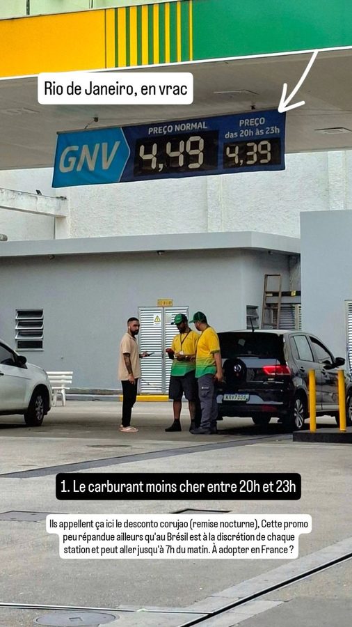 Rio de Janeiro en vrac : le carburant moins cher la nuit